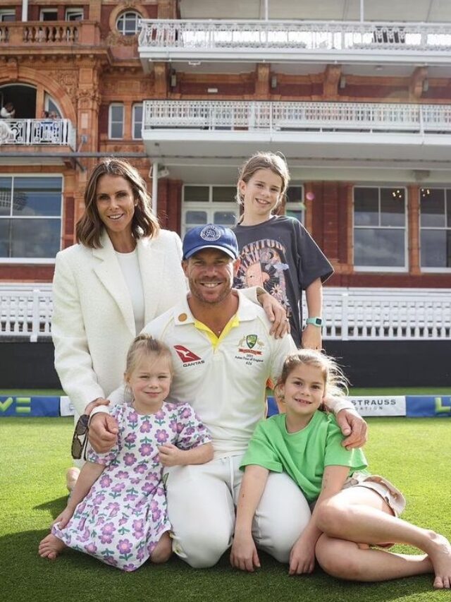 David Warner and His Family